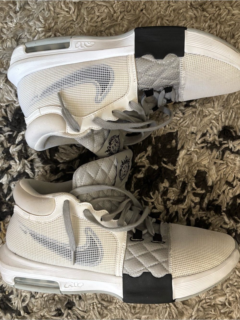 Men’s White Athletic Mesh Sneakers